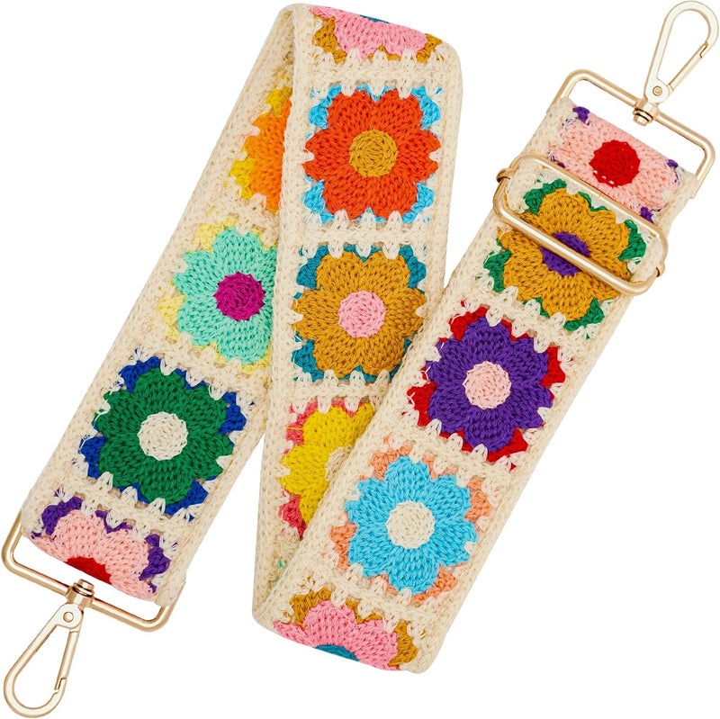 chushui Store Knit Purse Strap,Replacement Crossbody Wide Adjustable Shoulder Strap for Bag Handbag - Image 1